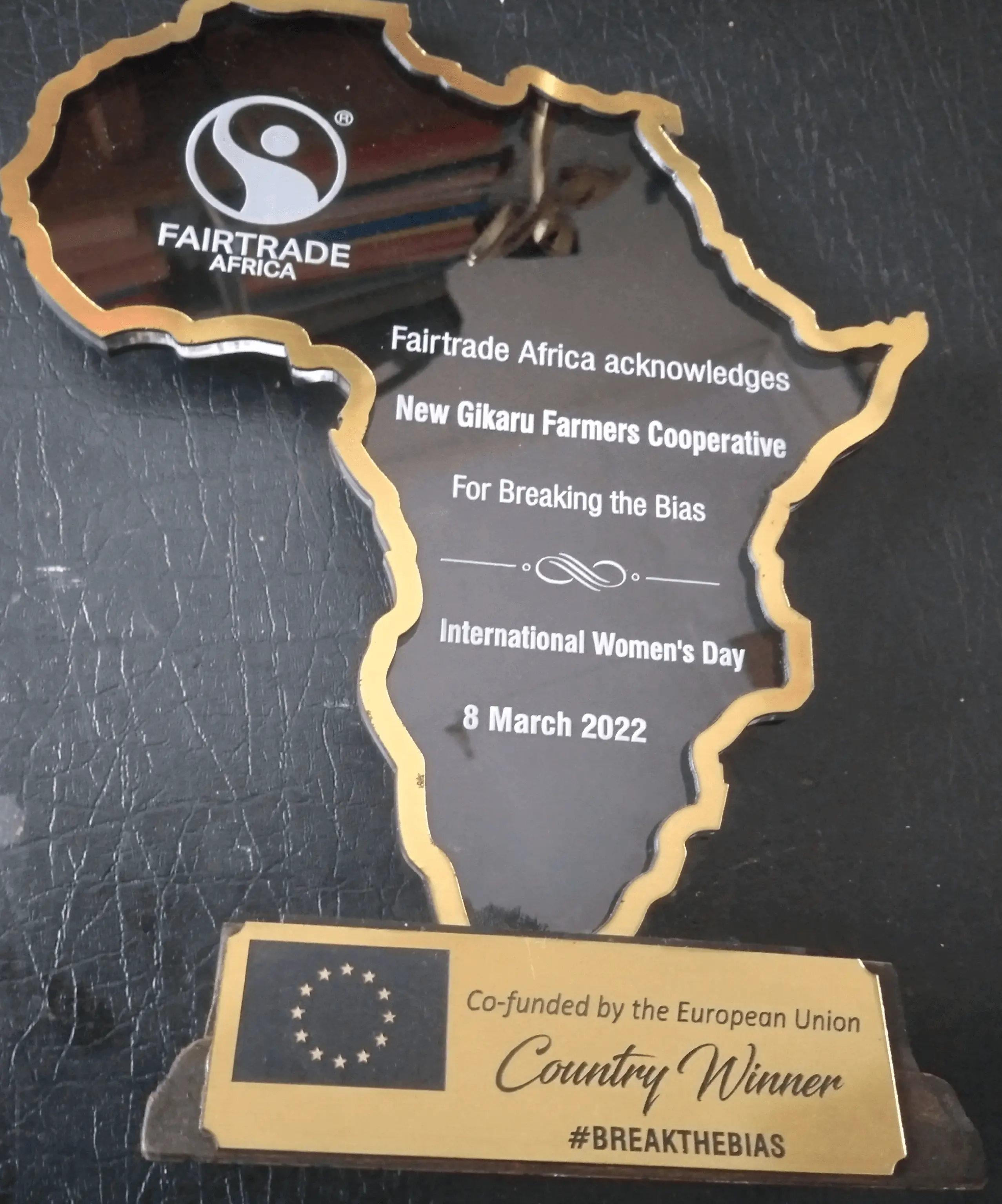  Fair Trades Award plack